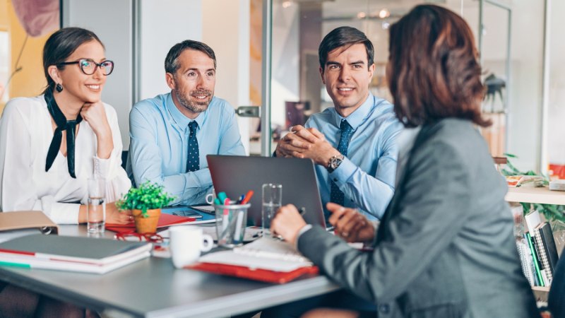 Une réunion de managers pour définir la stratégie de management