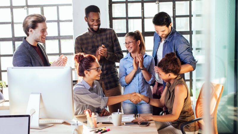 Un environnement positif dans une entreprise