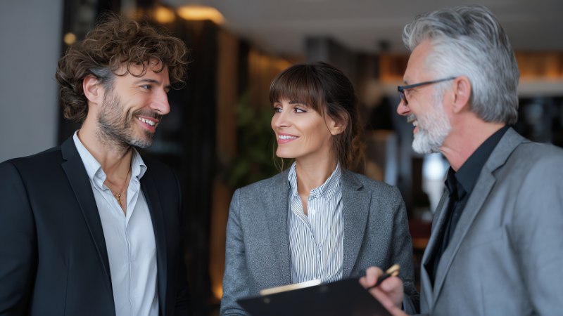 Un spécialiste en coaching business face à un consultant